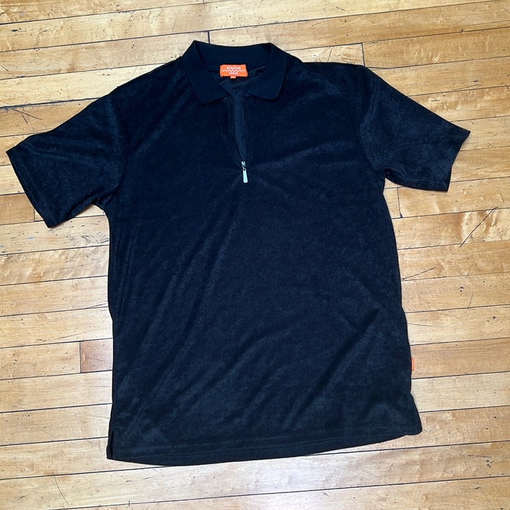 Terrycloth polo shirt